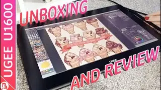 UGEE U1600 Pen Display Unboxing , Testing, and Review - Art Tablet Review