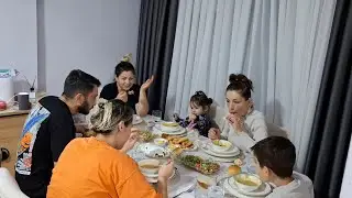 ĞELİNİM MUHTEŞEM LEZZETLİ YEMEKLER HAZIRLAYIP KUSURSUZ MASA HAZIRLAMIŞ  ‼️❤️❤️