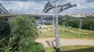 воробьевы горы. вид с канатной дороги. москва moscow