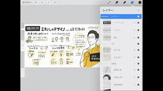 iPad Procreate「レイヤーを活用して要素別に管理する」iPadでお絵描きしたくなる便利機能とグラフィックレコーディングのコツ
