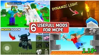 6 Usefull Add-ons For Minecraft Pe || 6 New Minecraft Mods