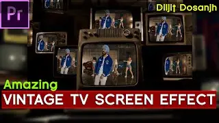 How To Create TV Screen FX Tutorial | Premiere Pro cc | Diljit Dosanjh