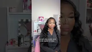 a birthday glam transformation!  styling my client’s hair with a stunning wig from Asteria