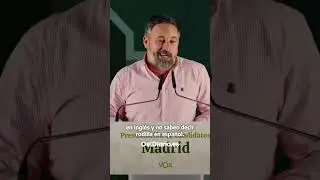 "Nos han 'escribido' en las redes": el lapsus de #Abascal tras defender la lengua española #shorts