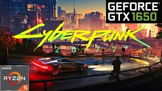 🙀🔥Cyberpunk 2077 на ноутбуке GTX 1650 RYZEN 5 4600H НА ВЫСОКОЙ ГРАФИКЕ ???