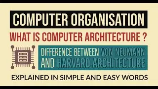 13. What is Computer Architecture? | Von Neumann & Harvard Architecture | CRACK GATE CSE