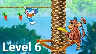 Benny rabbit 2 Island Level 6 let's play | Кролик Бинни 2 прохождение игры уровень 6