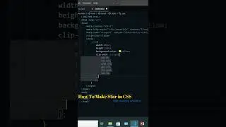 How to make star in css