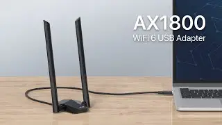 AX1800Mbps Long Range USB WiFi 6 Adapter - Level up Your PC WiFi