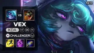 Vex vs Renekton Mid - KR Challenger - Patch 13.17 Season 13