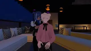 VR ASMR 19 (Part 1) - Collab with EveningInASMR phantom touch mirror routine
