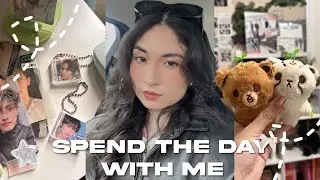 spend the day with me ☁️🧸 seeing friends, kpop store & boba ⊹₊🌷⟡⋆