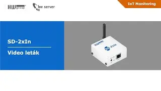 SD 2xIN - 2x DI (Digitální vstupy) na portal (LAN a WiFi) - HWg Video leták - HV74