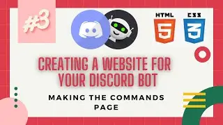 #3 Making the commands page (AUTO SYNC)| website for discord bots series