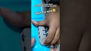 How to lock open Without breaking the lock.
