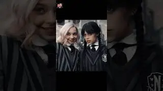 Halloween Hilarity with Wednesday Addams and Enid Sinclair 🎃🖤🕷️#shorts #wednesdayaddams #edit
