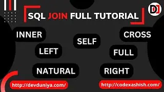 SQL JOINS Tutorial for Beginners in Hindi | Inner, Left, Right, Full, Cross, Natural, and Self JOIN