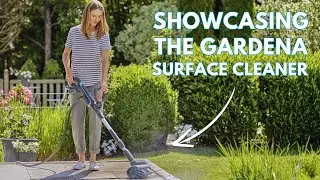 Gardena Cordless Surface Cleaner Patio AquaBrush (Bare Tool) 14841-55