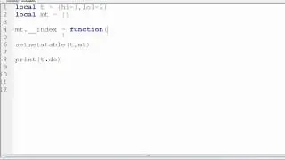 Intermediate Lua Tutorials - 1: Introduction to metatables