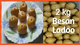 2 kg. Besan Ladoo Recipe | besan ladu | besan ladoo with tagar / Boora | Sweets recipe| Diwali Sweet