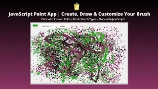 JavaScript Paint App | Create Your Own Drawing Tool with Brush, Color & Size Options