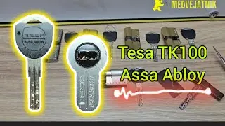 Как открывать замки Tesa TK100 Испания Medvejatnik