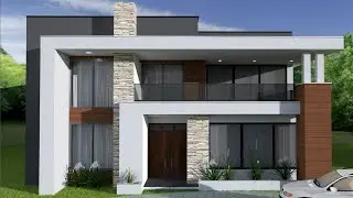 3D House Design in Sketchup | front elevation Design  with Rendering | Pixologic interior