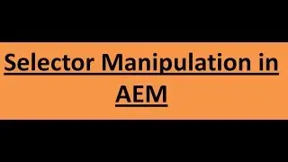 16. Apache sling selector manipulation in AEM