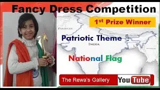 Fancy dress as Indian flag, Ist prize winner, Best Fancy dress competition idea for kids