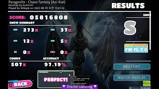 osu! ParagonX9 - Chaoz Fantasy (Aoi Kiai) HDDTFL #1
