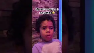 My sons reaction to the flame is so funny 😂