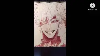 Drawing Kaneki Ken from Tokyo Ghoul - part 2