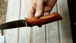 Нож из элмакса с айронвудом