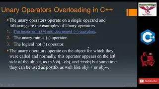Operator Overloading | Binary and unary | C++ Programs On Operator overloading | OOP