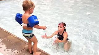 JUMPING INTO THE FREEZING COLD POOL!