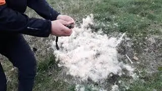çakmaksız ateş yakma