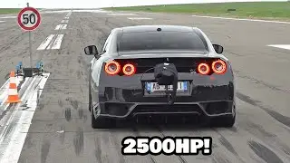 2500HP Nissan GT-R R35 BoostLogic ALPHA 24x VIS KOSOVA 0-382 KM/H 🚀 ONBOARD & ACCELERATIONS!