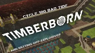 Surviving Cycle 100 Bad Tide in Timberborn!!!
