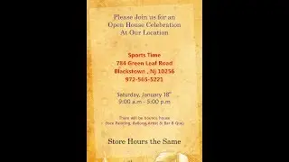 How to make Invitation Card-1 : COREL DRAW