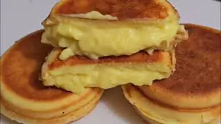 No need Oven! | How to make Custard Cream Pancake || Best for Breakfast or Snacks | @supermomcanada