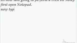 Notepad trick : Q33N -  HellBoundbloggers.com