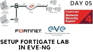 Fortigate Lab Setup EVE-NG | DAY 5 | Fortinet NSE4 Training | Home Lab | 2021