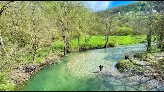 Нахлыстовая рыбалка - Сербия, река Градац. Flyfishing on Gradac river, Serbia, April of 2023.