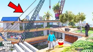Franklin And Shinchan Build A New Large Tuition For New Students Admission in Class IN GTA V