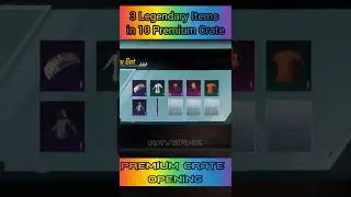 🔥3 Legendary Items in 10 Premium Crate | Premium Crate Opening #shorts