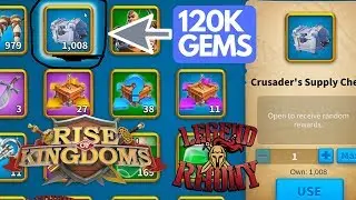 PAST GLORY stage 2 - 1008 Crusader chest opening! - Rise of kingdoms