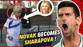 When Novak Pranked Maria Sharapova! Tennis Funny Moments