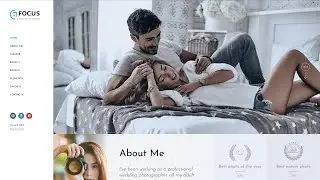 Photographer Portfolio Website Template by RockThemes - 64607