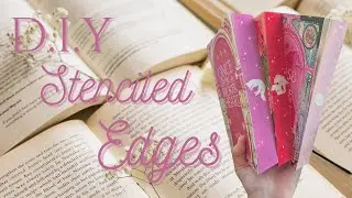 DIY Stenciled Sprayed Edges