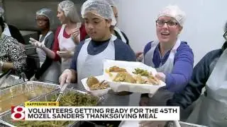 LIVE: Inside look at Mozel Sanders Thanksgiving Dinner preps